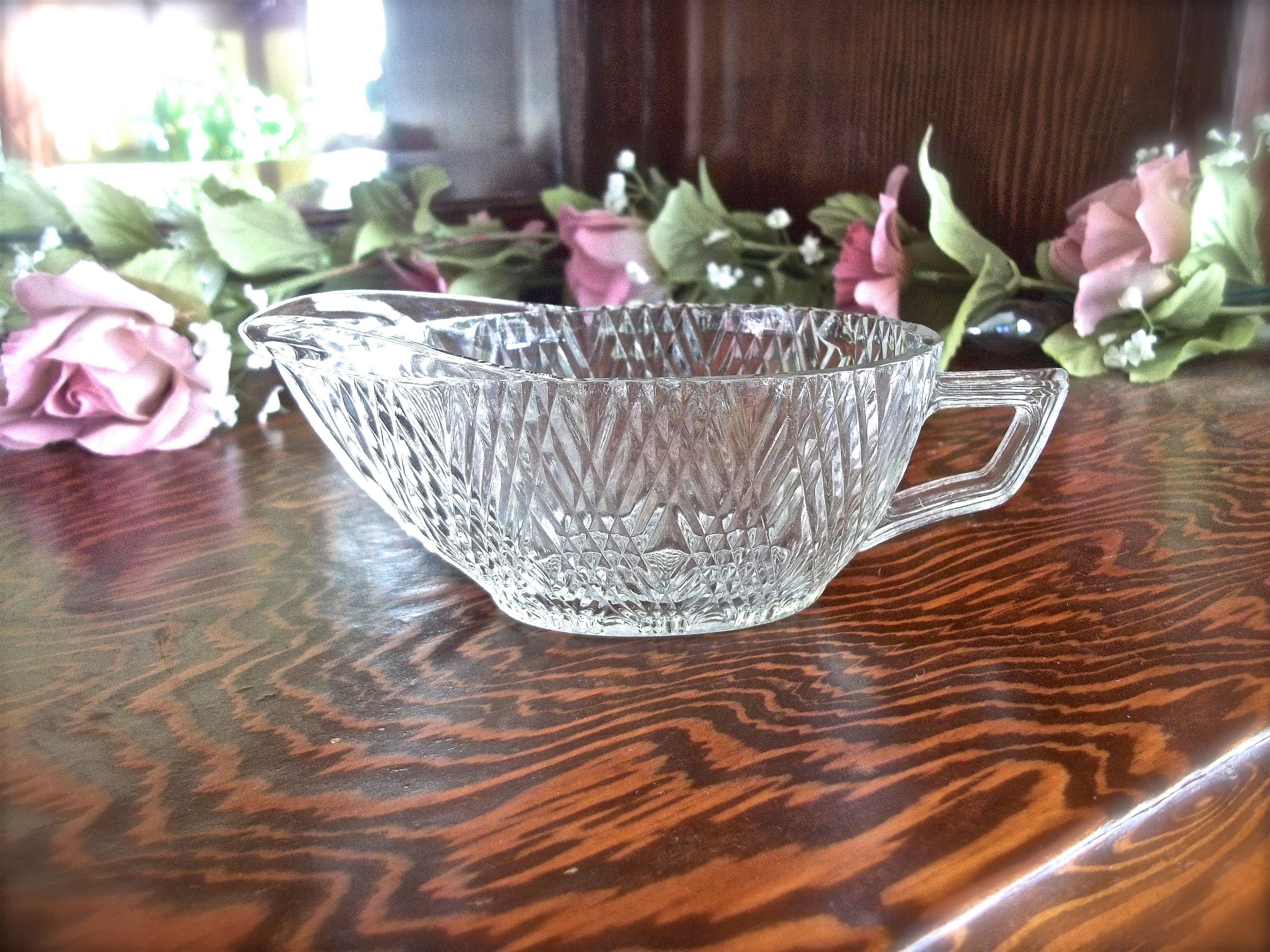 Glass Creamer Vintage, Vintage Glass Creamer, Vintage Creamer, Tea ...