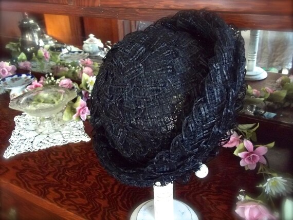 Black Hat For Women, Vintage Black Hat, Vintage H… - image 4