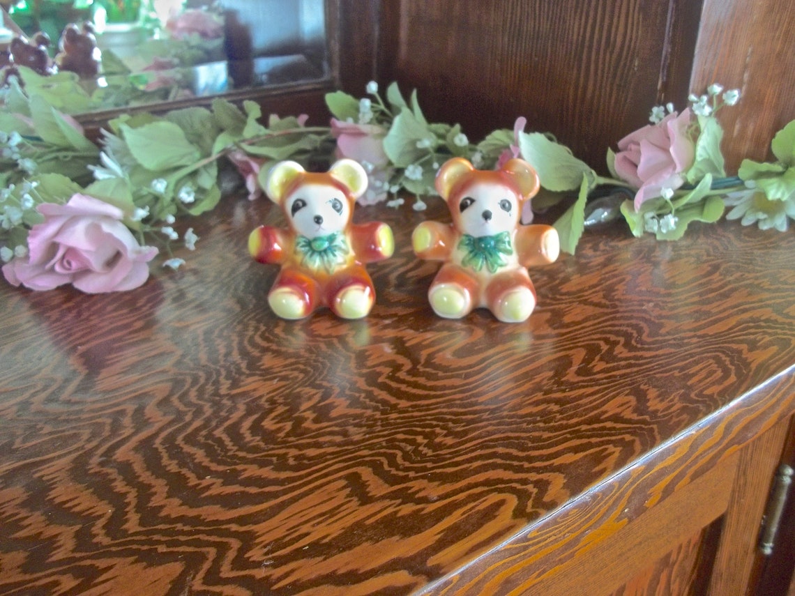 Vintage Bear Decor Bear Decor Kitchen Kitsch Vintage Salt - Etsy