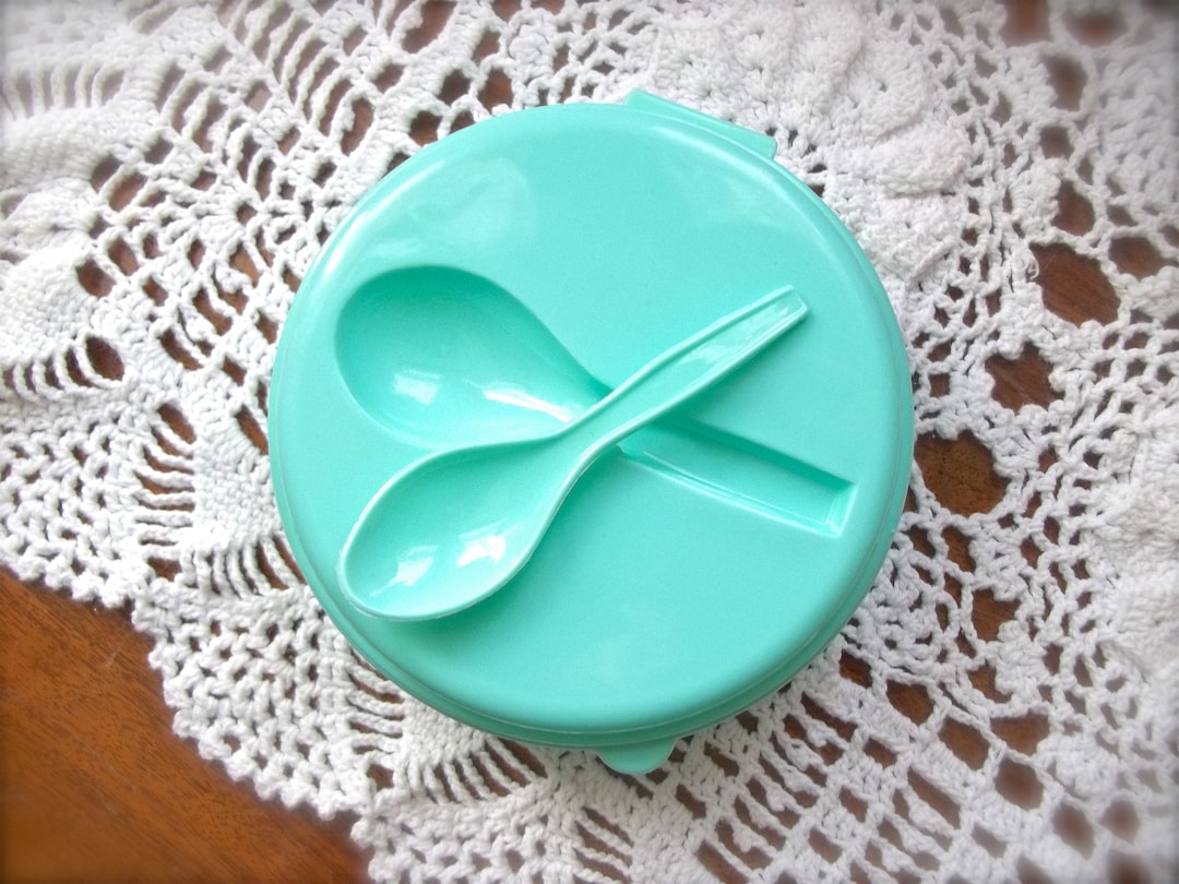 Vintage Snack Set, Snack Set, Vintage Snack Bowl, Plastic Snack, Baby Container Set, Baby Food