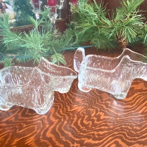 Scottie Dog Creamer, Glass Dog Creamer, L.E. Smith Glass Company, Syrup Dog Pitcher, Vintage Breakfast Creamer, Tea Party Accessory, 1930's