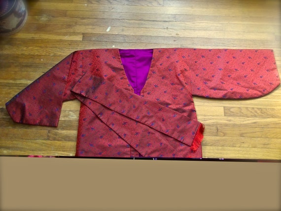 Asian Kimono Red Kimono Kimono Jacket Japanese Ki… - image 10