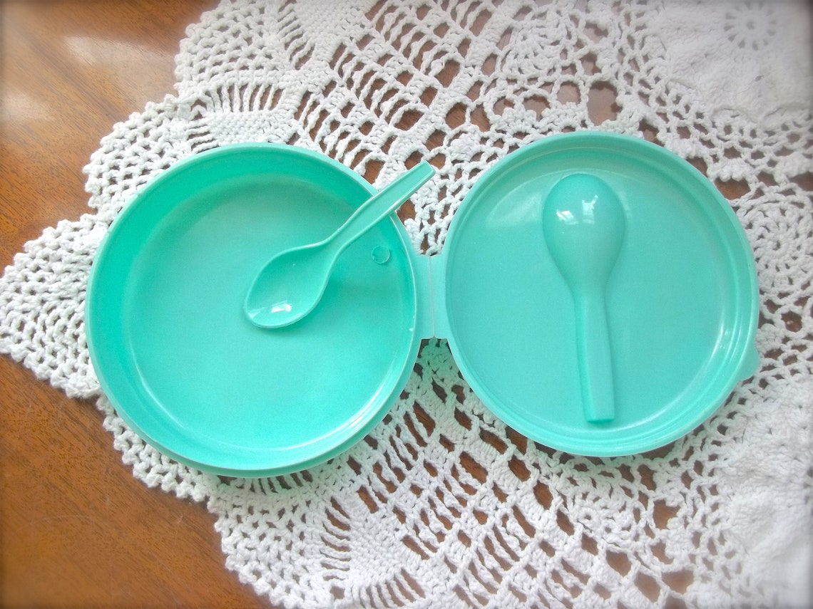 Vintage Snack Set Snack Set Vintage Snack Bowl Plastic Etsy