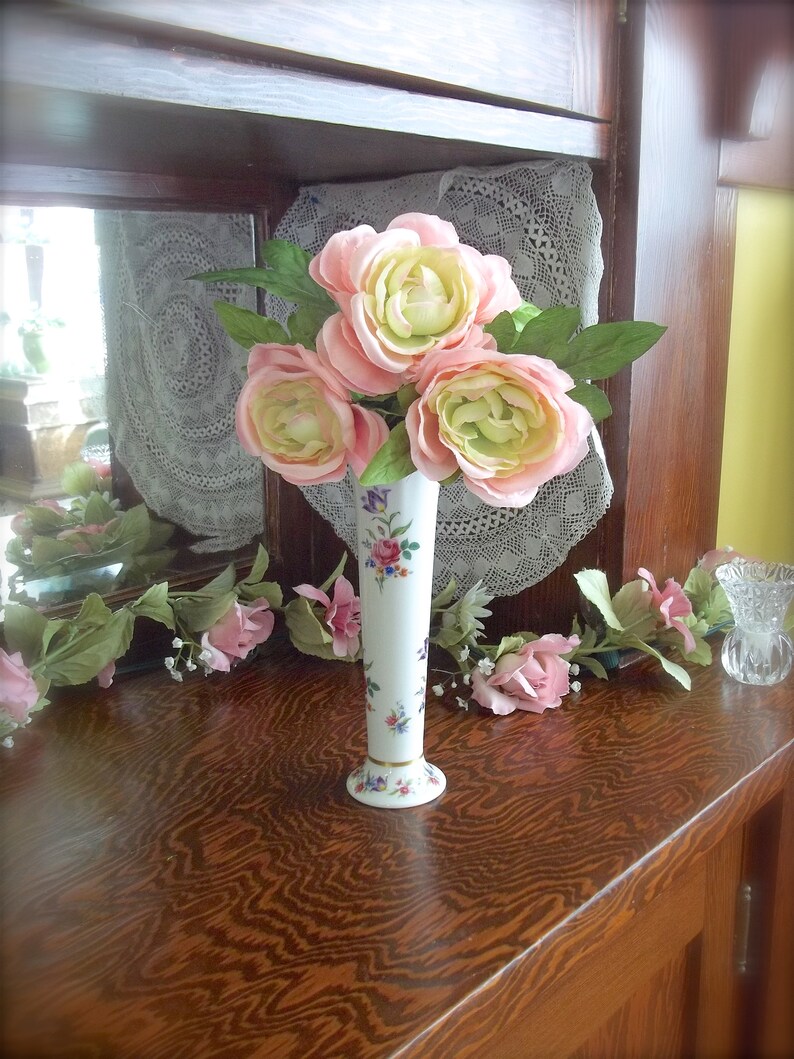 Vintage Rose Vase Vintage Flower Vase Vintage Vase for Etsy