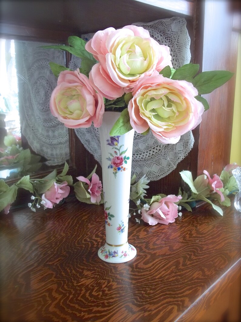Vintage Rose Vase Vintage Flower Vase Vintage Vase for Etsy