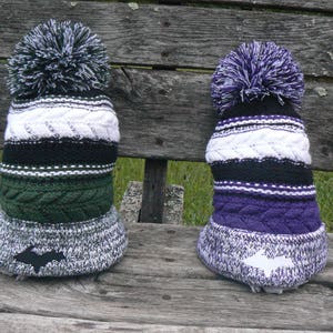 UP pom pom beanie winter hat