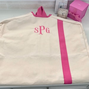 Monogrammed Garment Bag Personalized Garment Bag Great for Travel Great gift for him Great gift for her