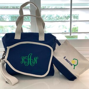 Personalized Pickleball Bag Monogrammed Pickleball Tote Bag Top Zip Closure pickleball Tote Bag Great for a Gift