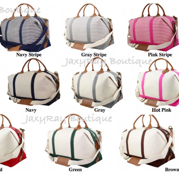 Canvas Duffle Bag Etsy