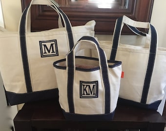 Personalized Tote Bag – Custom Canvas Monogram Bag, Bridesmaid Gift, Wedding Tote, Premium Everyday Tote, Bridal Party Gift Bag