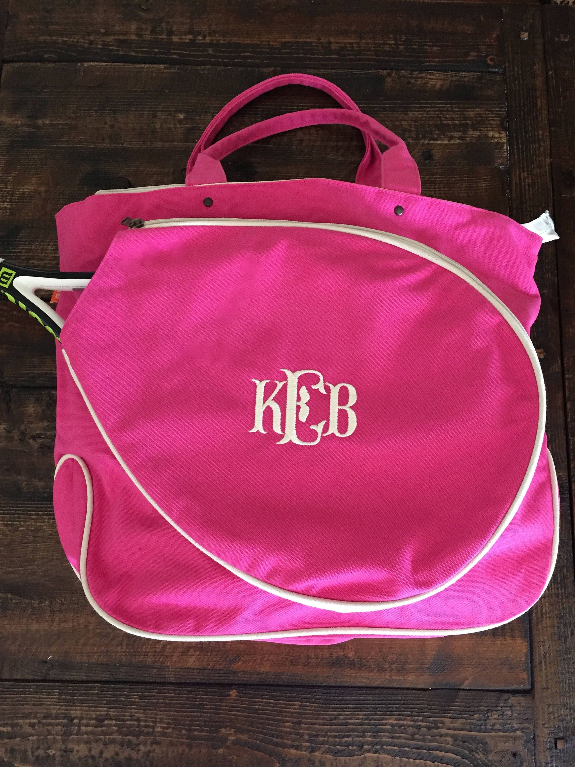 Great gift Monogrammed Tennis Bag Personalized Tennis Tote Bag