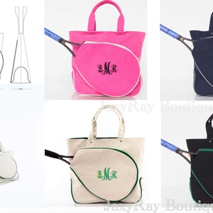 Tennis Mom Monogrammed Tennis Bag Personalized Tennis Tote Bag Top Zip Closure Tennis Tote Bag Great for a Gift image 8