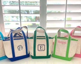 Monogrammed canvas tote bag great for a gift embroidered personalized canvas tote bag large tote bag Medium and Small Tote Bag