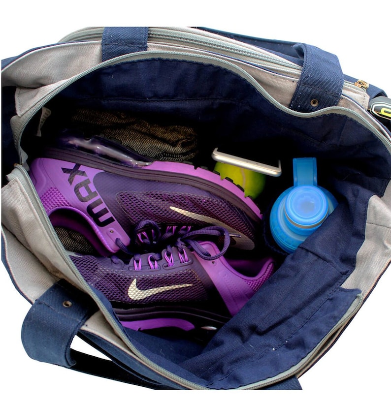 monogrammed tennis tote