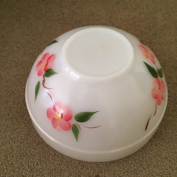 Vintage Fire King Bowl 7 1/2 in diameter Etsy