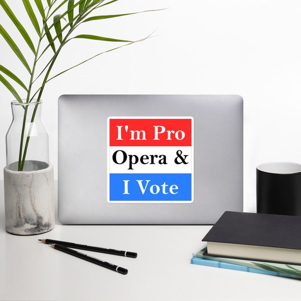 Frasier Crane I'm Pro Opera and I Vote Sticker Bubble-free stickers