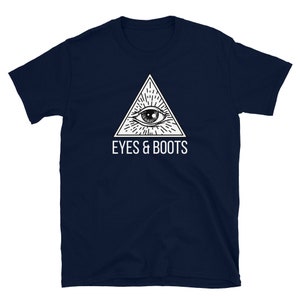 Oak Island Shirt Treasure Hunter Tshirt Funny Eyes and Boots Nova Scotia Short-Sleeve Unisex T-Shirt