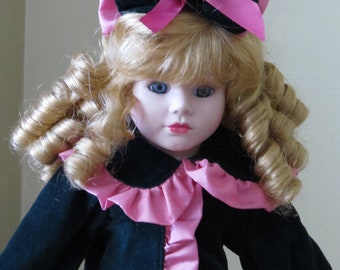 victorian seasons genuine porcelain doll