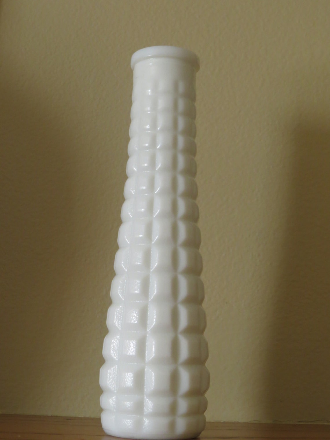 EO Brody, EO Brody Vase, White Milk Glass Vase, Vintage Vase, White