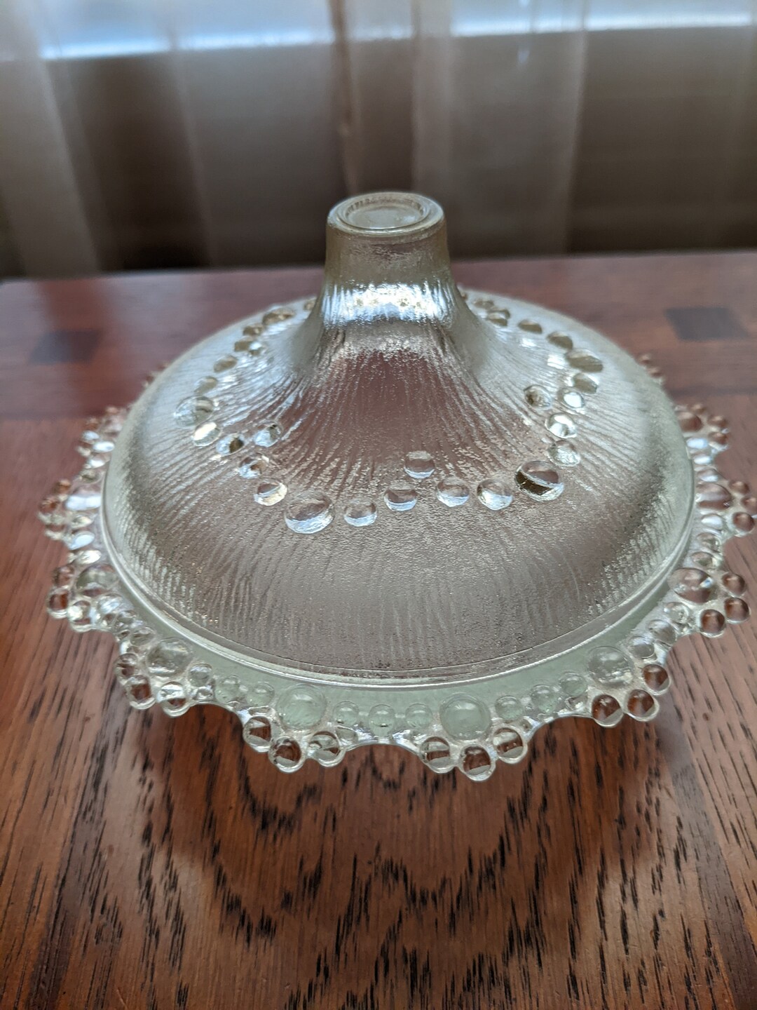 Masserini Barocco Crystal Candy Dish, Bubble Glass Candy Dish, Vintage