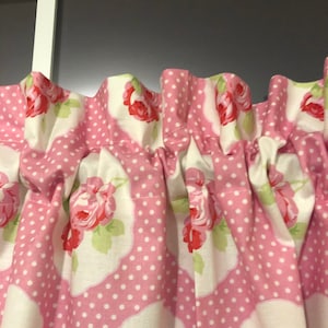 Vintage rose prints pink and green