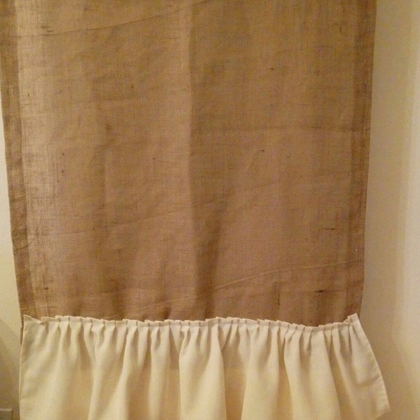 Burlap Curtains Etsy