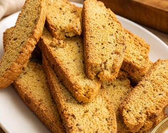 Homemade Anise Biscotti, Traditional Italian Biscotti Cookies, Crunchy Twice Baked Cookies, Gourmet Anise Cookies