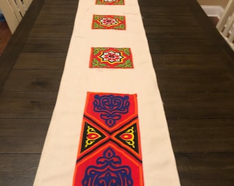 Khyamya Fabric Patchwork Table Runner, Ramadan/Eid Gift