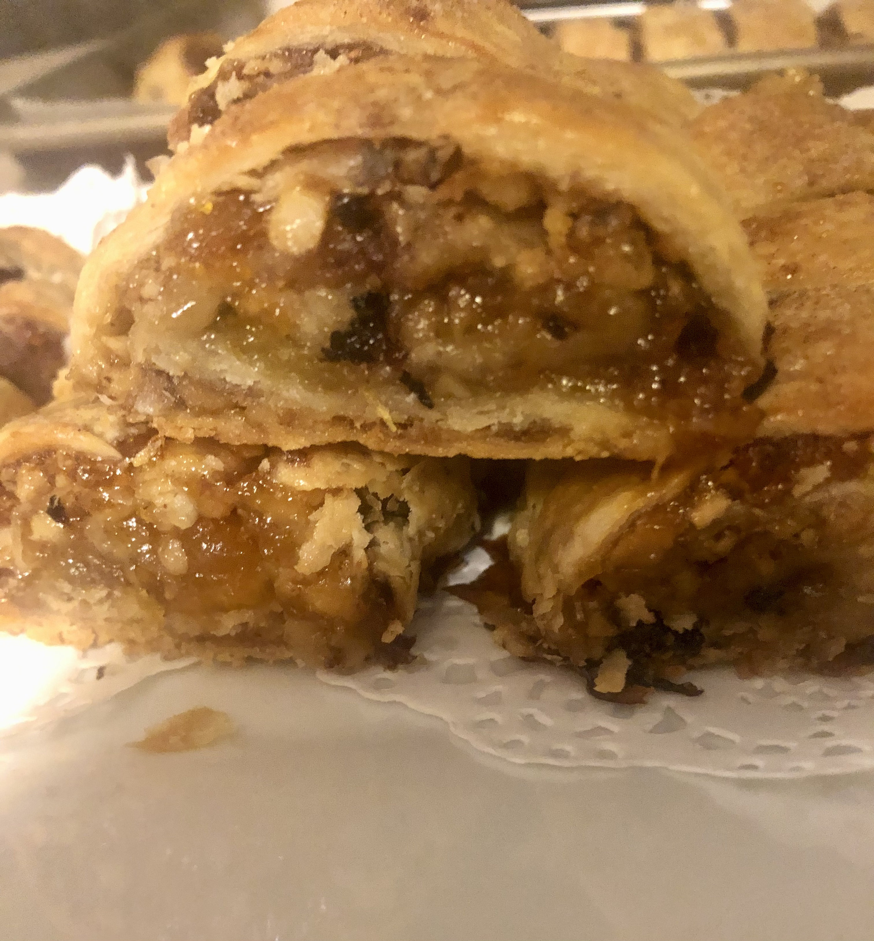 Rugelach Homemade /classic Pastry/flaky Cream Cheese Dough Cookies ...