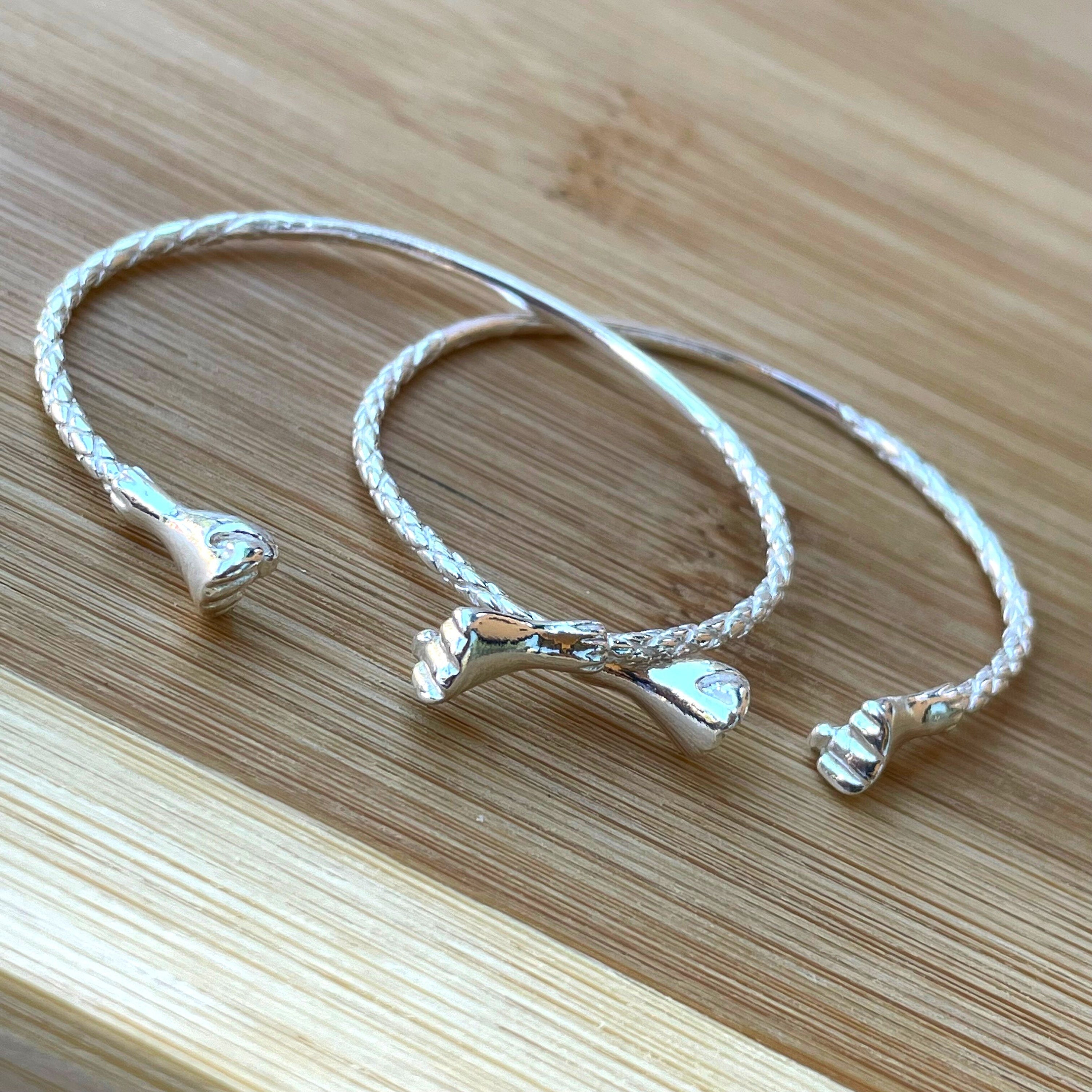 West Indian Sterling Silver Bangle Baby Bangle Bracelet With Etsy