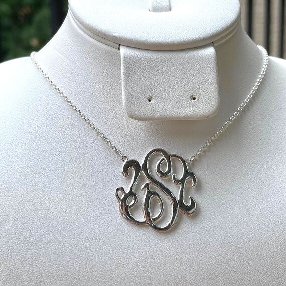 Letter S Monogram Monogram Necklace 