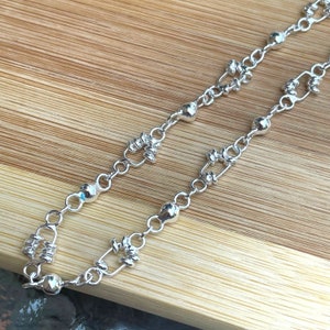 Sterling Silver Boho Anklet, Ankle Bracelet Sterling Silver, Hippie Anklet for Women, Adjustable Anklet, Summer Anklet, Beach Jewel, Dainty