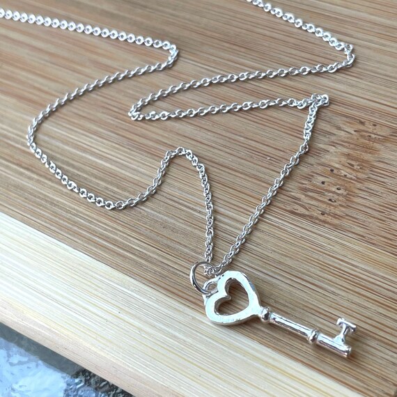 Heart key necklace discount