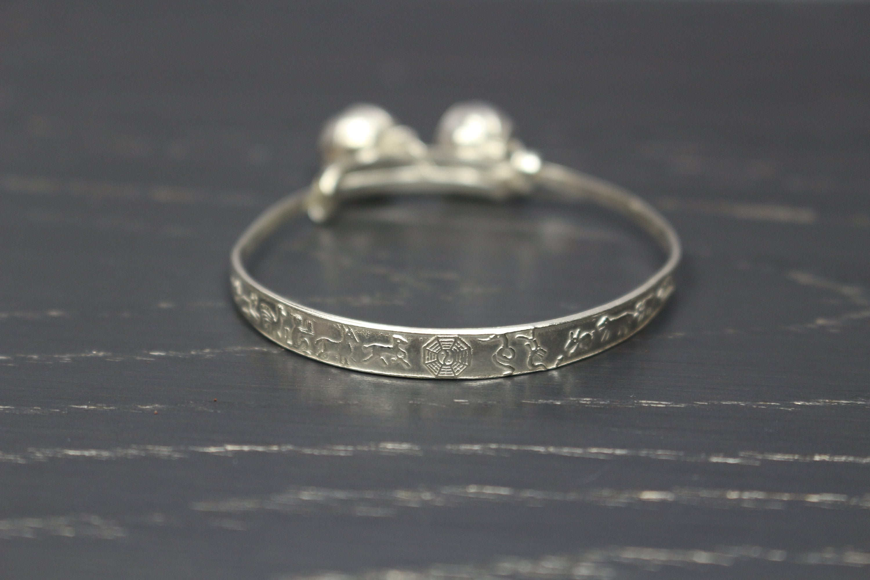 Sterling Silver Baby Anklet With Bells Adjustable Bracelet Etsy