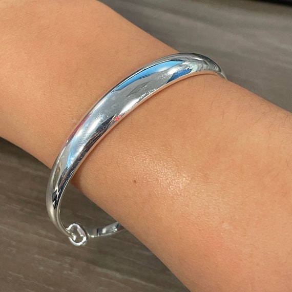Pure Silver Adjustable Bracelet, 999 Silver Bangle, Solid Silver