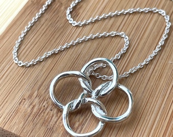 Sterling Silver Celtic Necklace, Celtic Knot Necklace for Women, Irish Necklace, Ireland Celtic Knot Necklace, Birthday Gift, Christmas Gift