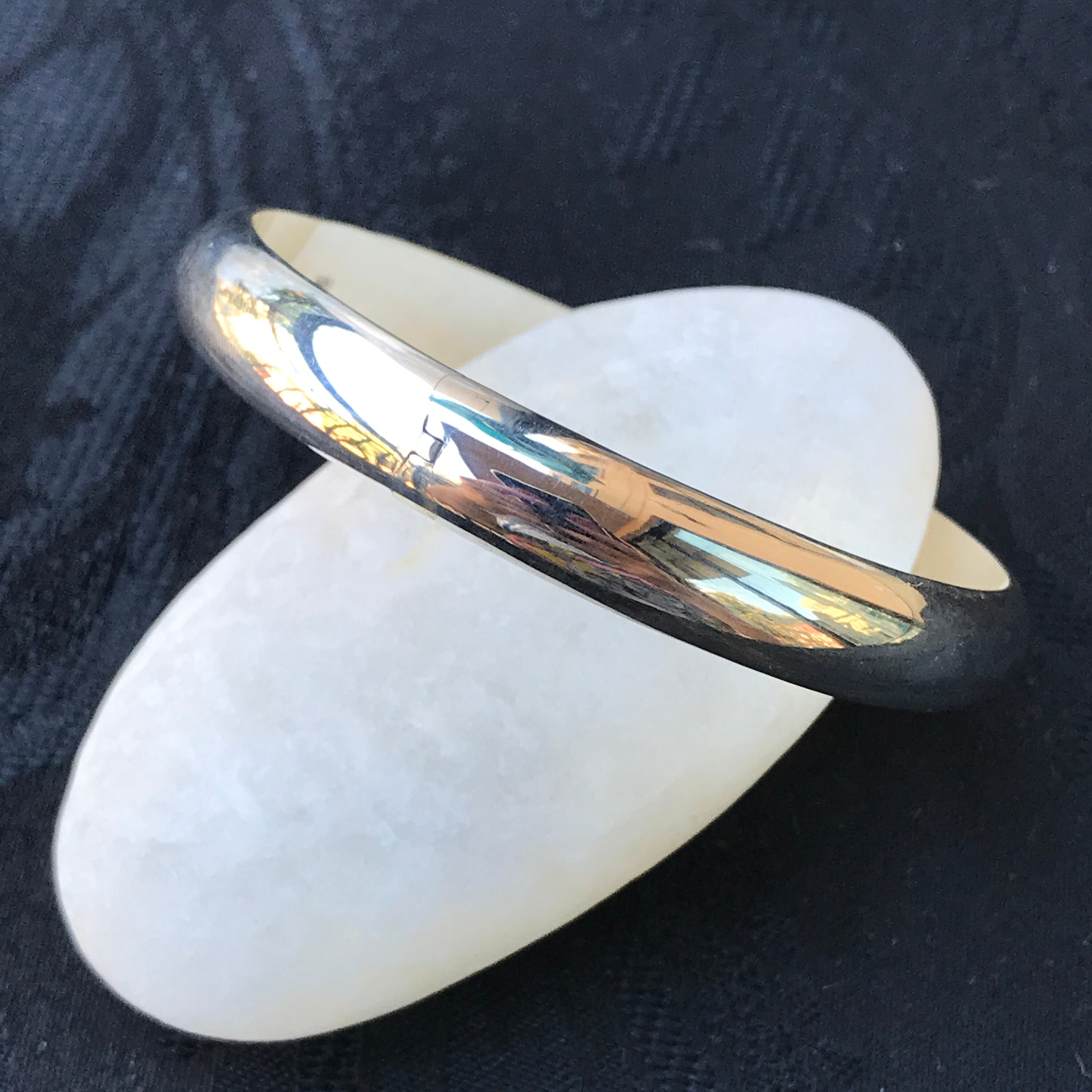 925 Silver Hinged Bangle Bracelet Sterling Silver Women's Etsy