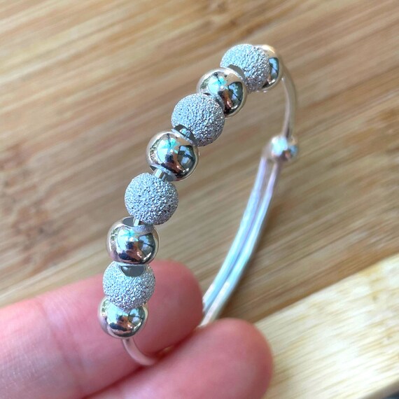 Sterling Silver Stardust Bead Adjustable Bolo Bracelet Sterling Silver Stardust Bead Adjustable Bolo Bracelet