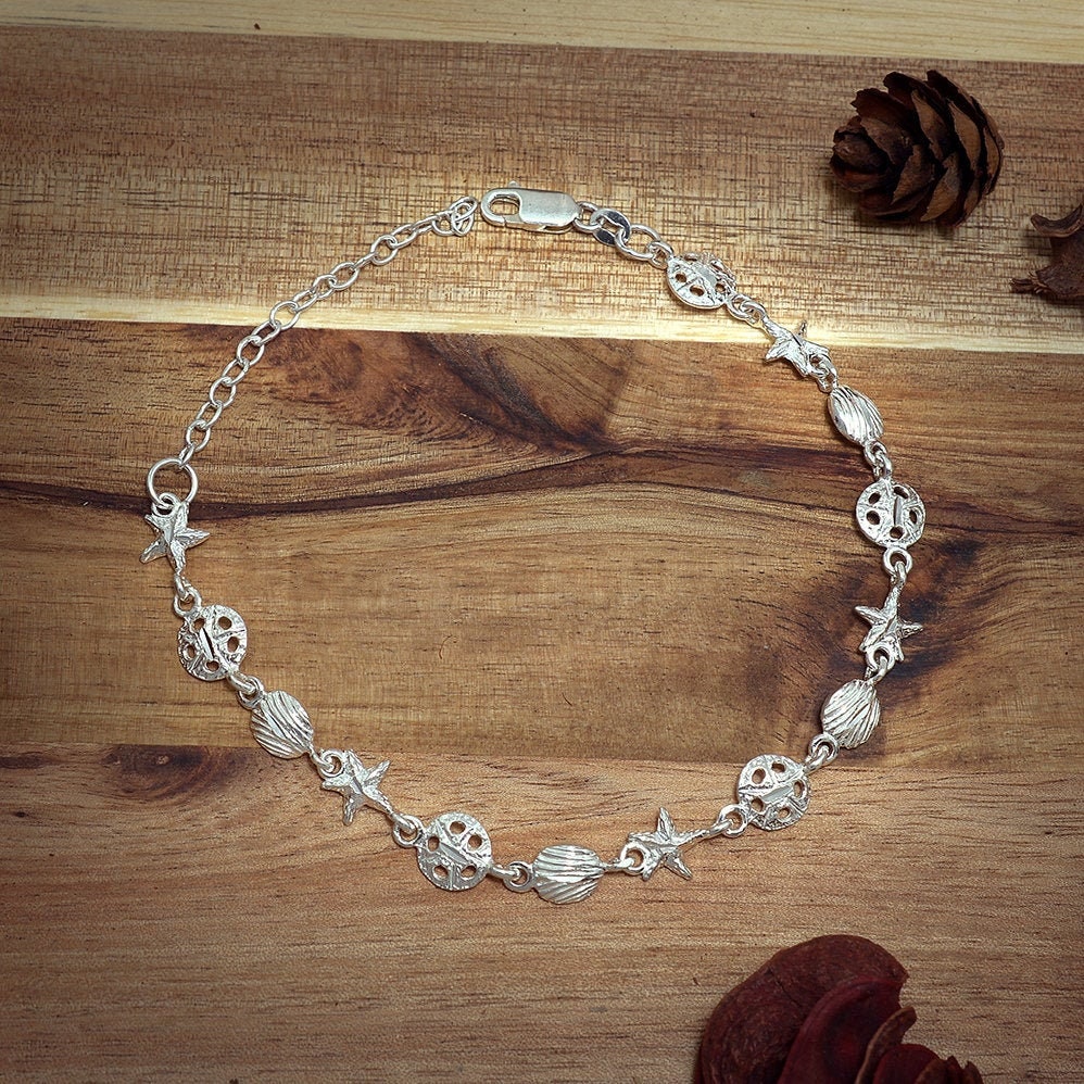 Nautical Ankle Bracelet Beach Anklet for Women Sterling Etsy