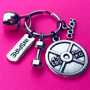 PERSONAL TRAINER KEYCHAIN, Inspire Keychain, Bodybuilding Keychain ...