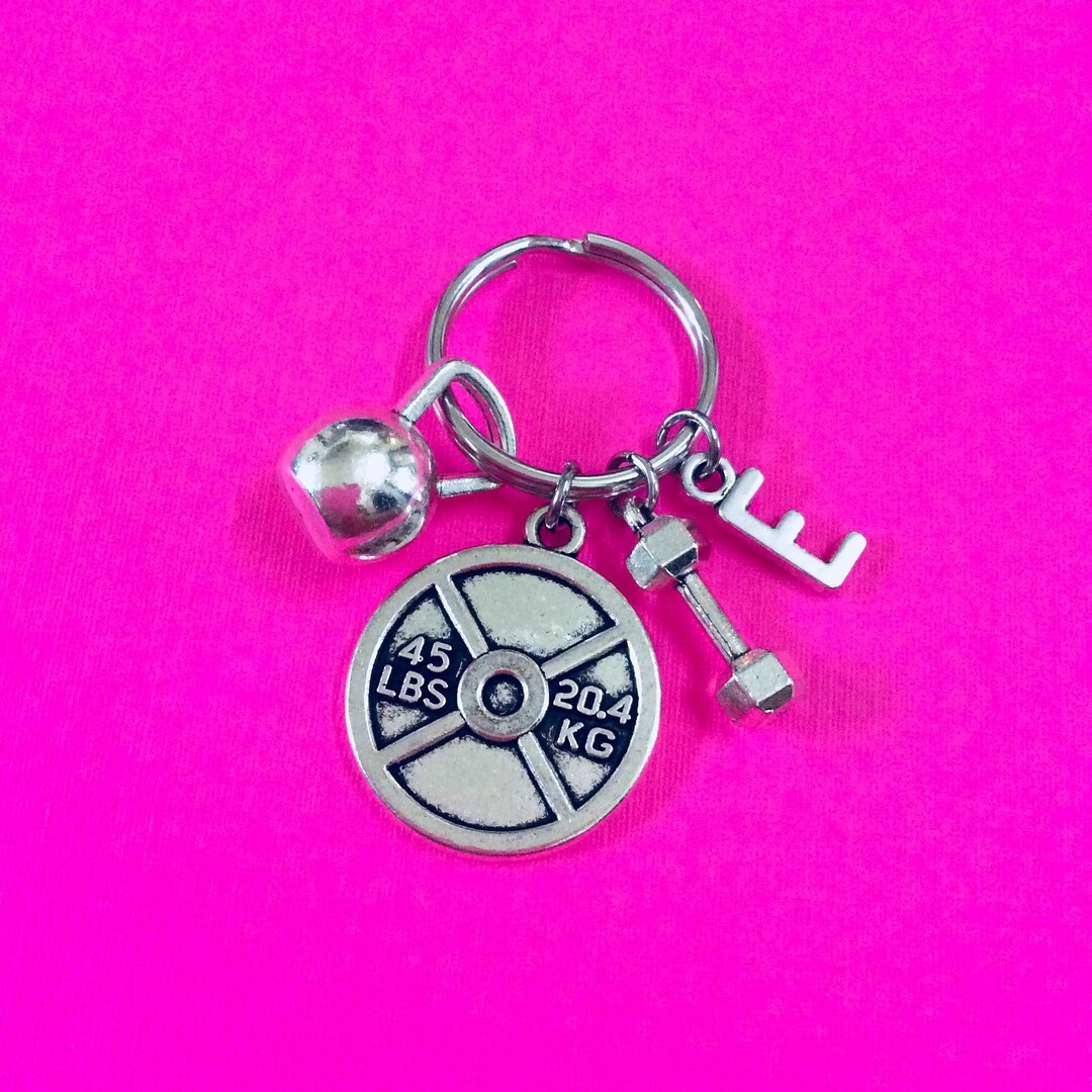 BODYBUILDING KEYCHAIN, Weight Lifting Keychain, Fitness Keychain ...
