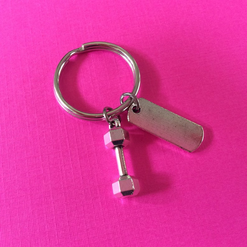 INSPIRE KEYCHAIN Bodybuilding Keychain Weight Lifting | Etsy