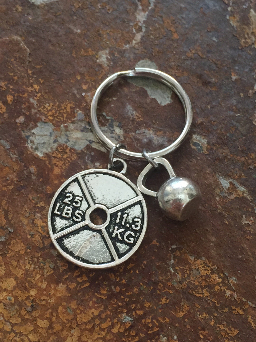 Fitness Gift Bodybuilding Keychain Jewelry Weight Lifting Personal ...