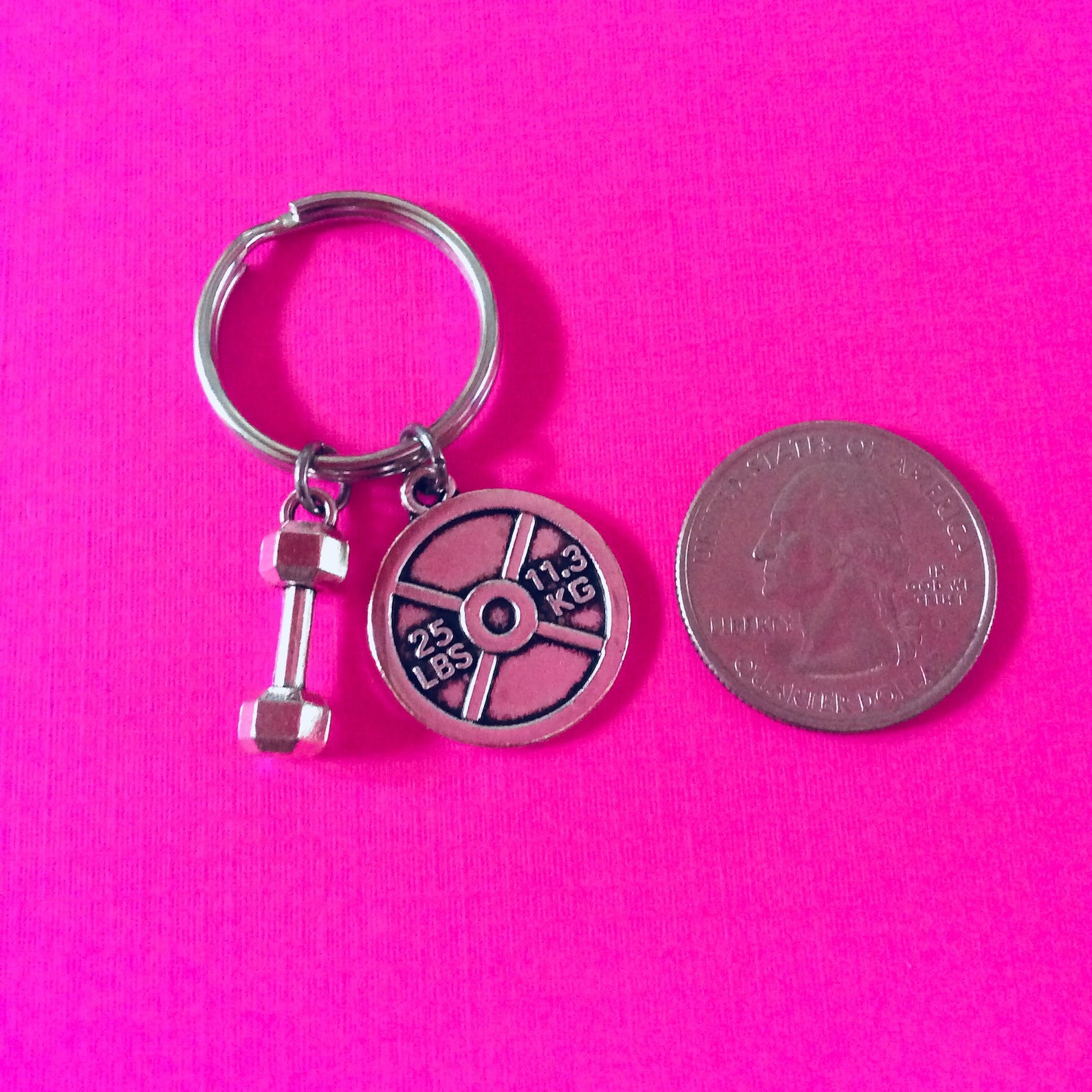 BODYBUILDING KEYCHAIN Weight Lifting Keychain Fitness | Etsy