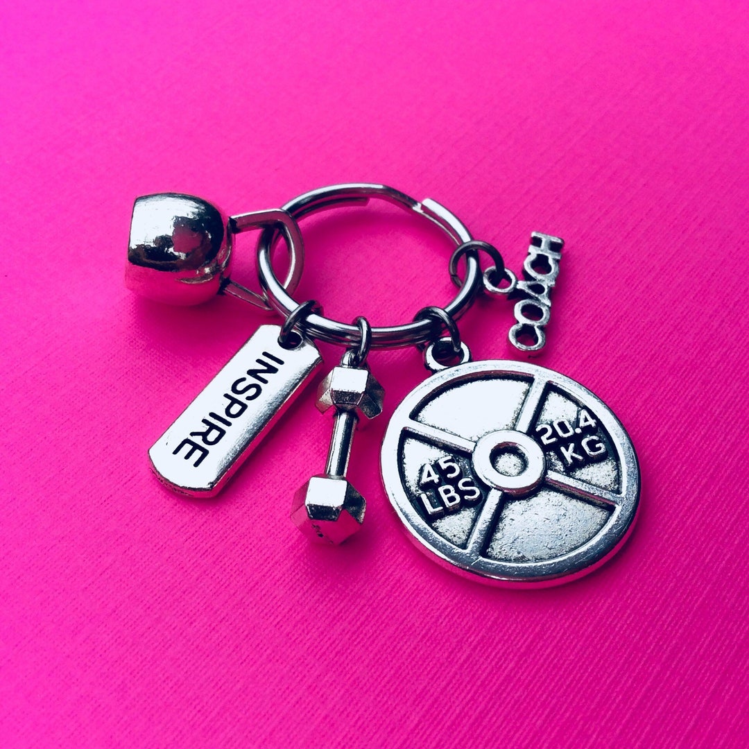 Ftness Gft Bodybuldng Keychan Jewelry Weght Lftng - Etsy