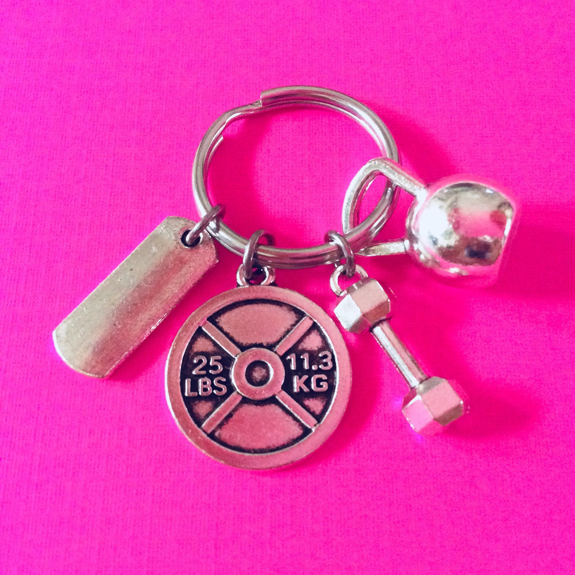 INSPIRE KEYCHAIN Bodybuilding Keychain Weight Lifting Etsy