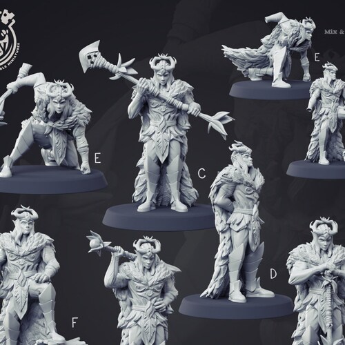 Male Forest/wood Elf Caster/druid by Cast N Play D&D 28mm Etsy