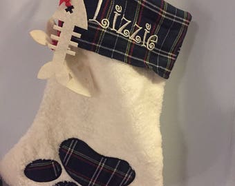 Personalized Cat Christmas Stocking/ Cat Lovers