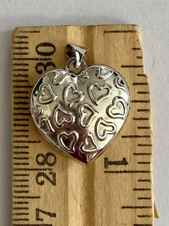 Vintage Sterling Silver Locket, sterling silver locket Gem