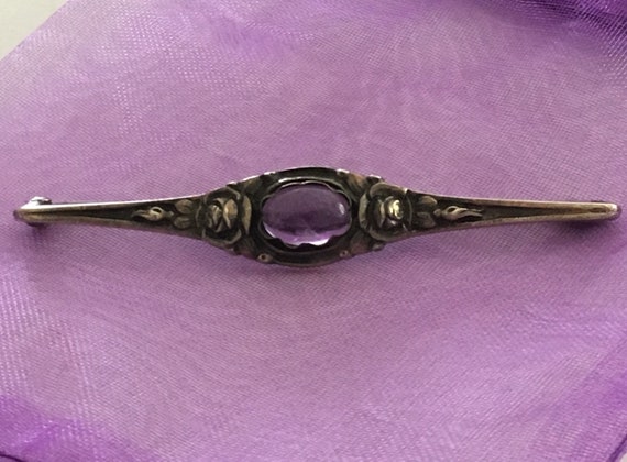 Antique Victorian Pin,Antique Silver Pin, Victori… - image 9